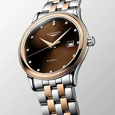 Longines Flagship Classic Diamonds Rose Gold PVD L4.984.3.08.7