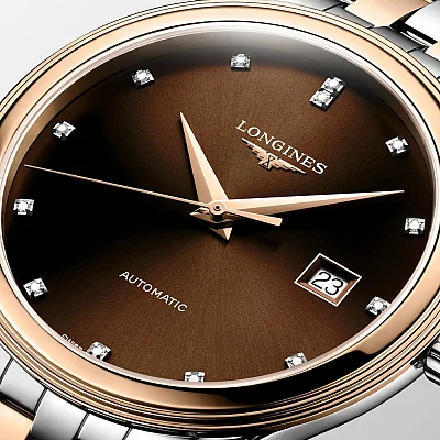 Longines Flagship Classic Diamonds Rose Gold PVD L4.984.3.08.7