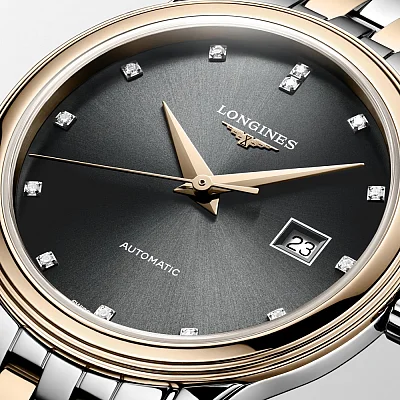 Longines Flagship Classic Lady Diamonds Rose Gold PVD L4.374.3.77.7