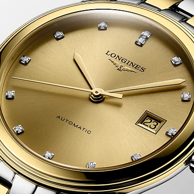 Longines Flagship Classic Diamonds Yellow Gold PVD L4.974.3.37.7
