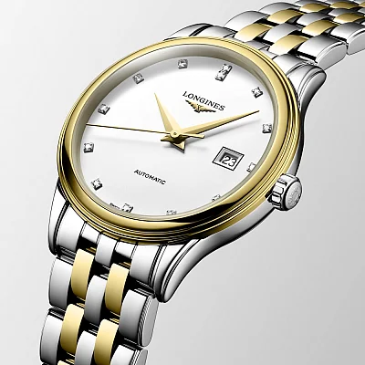 Longines Flagship Classic Lady Diamonds Yellow Gold PVD L4.374.3.17.7