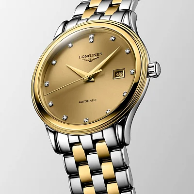 Longines Flagship Classic Diamonds Yellow Gold PVD L4.984.3.38.7