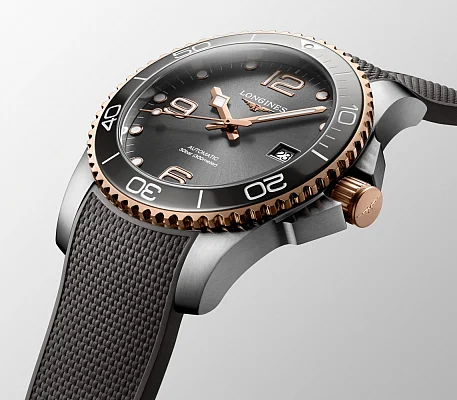 Longines HydroConquest Ceramic Rose Gold PVD 41mm L3.781.3.78.9