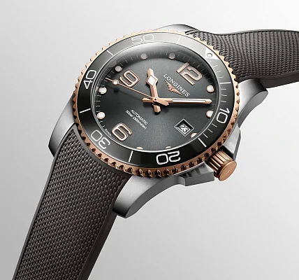 Longines HydroConquest Ceramic Rose Gold PVD 41mm L3.781.3.78.9