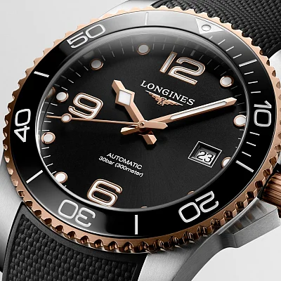 Longines HydroConquest Ceramic Rose Gold PVD 41mm L3.781.3.58.9