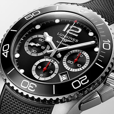 Longines HydroConquest Ceramic Column-Wheel Chronograph 43mm L3.883.4.56.9