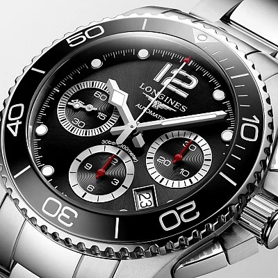 Longines HydroConquest Ceramic Column-Wheel Chronograph 41mm L3.783.4.56.6