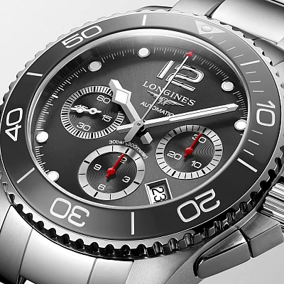 Longines HydroConquest Ceramic Column-Wheel Chronograph 43mm L3.883.4.76.6