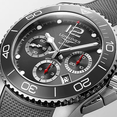 Longines HydroConquest Ceramic Column-Wheel Chronograph 43mm L3.883.4.76.9