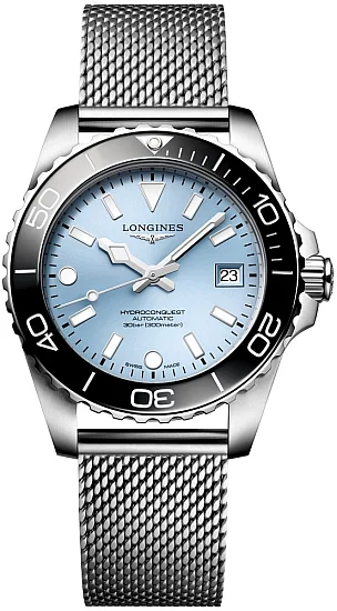 Longines HydroConquest Ceramic Ice Blue Mesh 39mm L37794996
