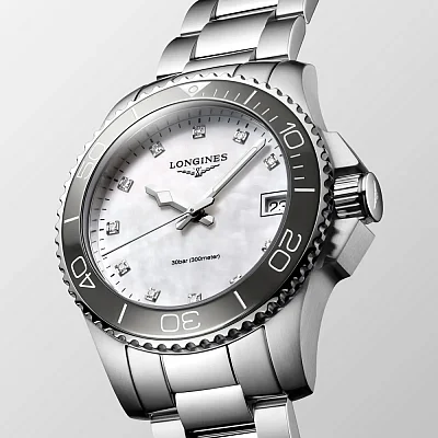 Longines HydroConquest Ceramic Lady Diamonds 32mm L3.370.4.87.6