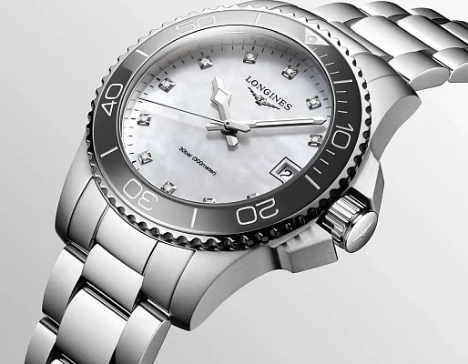 Longines HydroConquest Ceramic Lady Diamonds 32mm L3.370.4.87.6