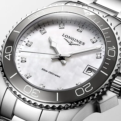 Longines HydroConquest Ceramic Lady Diamonds 32mm L3.370.4.87.6