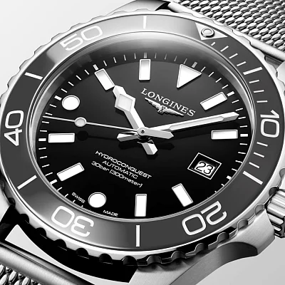 Longines HydroConquest Ceramic Mesh 42mm L3.788.4.70.6