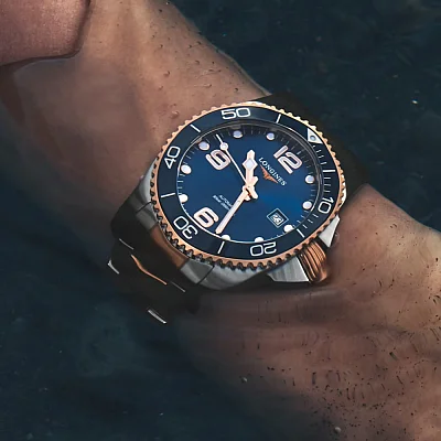 Longines HydroConquest Ceramic Rose Gold PVD 41mm L3.781.3.98.7