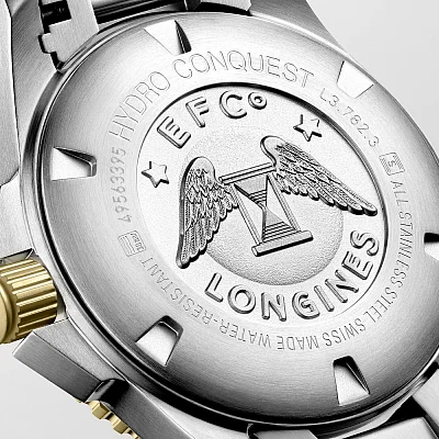 Longines HydroConquest Ceramic Yellow Gold PVD 43mm L3.782.3.96.7
