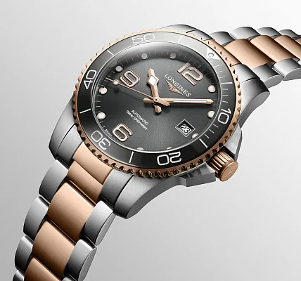 Longines HydroConquest Ceramic Rose Gold PVD 41mm L3.781.3.78.7
