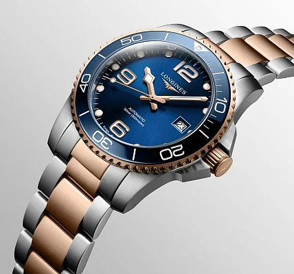 Longines HydroConquest Ceramic Rose Gold PVD 41mm L3.781.3.98.7