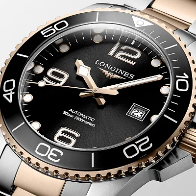 Longines HydroConquest Ceramic Rose Gold PVD 43mm L3.782.3.58.7