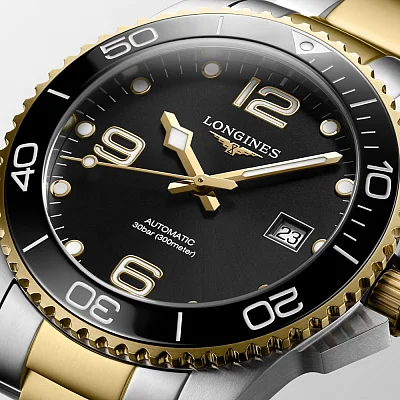 Longines HydroConquest Ceramic Yellow Gold PVD 41mm L3.781.3.56.7