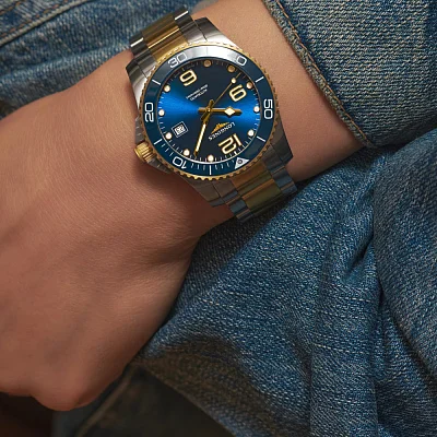 Longines HydroConquest Ceramic Yellow Gold PVD 41mm L3.781.3.96.7