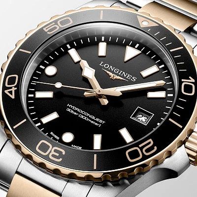Longines HydroConquest Quartz 42mm Rose Gold PVD L3.769.3.58.7