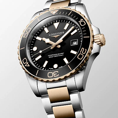Longines HydroConquest Quartz Rose Gold PVD 42mm L3.769.3.58.7