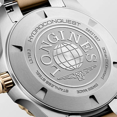 Longines HydroConquest Quartz Rose Gold PVD 42mm L3.769.3.98.7