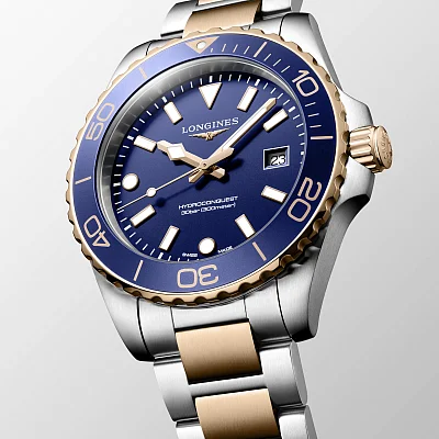 Longines HydroConquest Quartz Rose Gold PVD 42mm L3.769.3.98.7