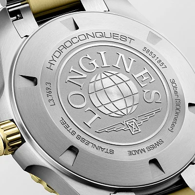 Longines HydroConquest Quartz Yellow Gold PVD 42mm L3.769.3.96.7