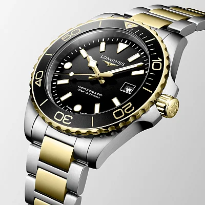 Longines HydroConquest Quartz 42mm Yellow Gold PVD L3.769.3.56.7