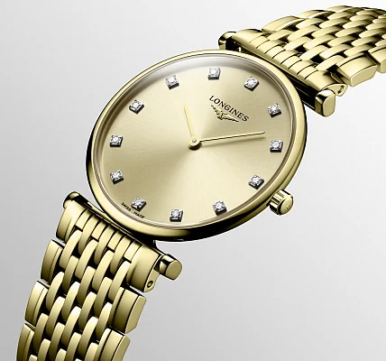 Longines La Grande Classique Lady Diamonds Yellow Gold PVD L4.512.2.37.8