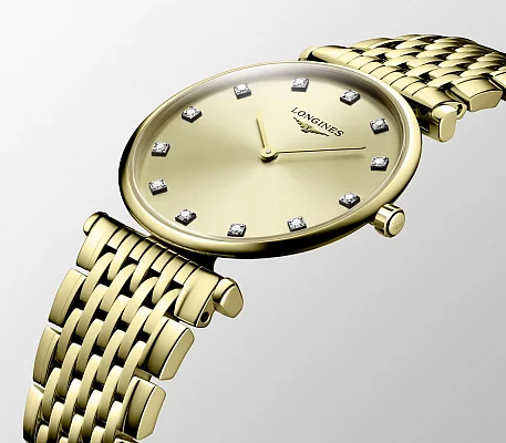 Longines La Grande Classique Lady Diamonds Yellow Gold PVD L4.512.2.37.8