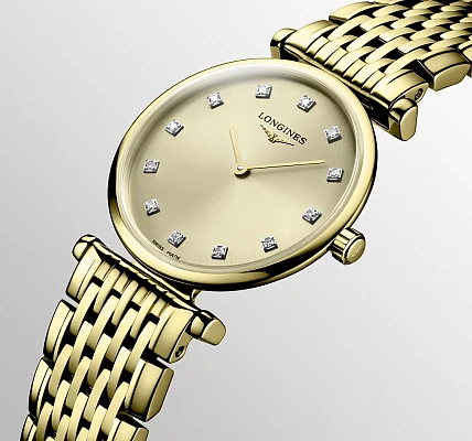 Longines La Grande Classique Lady Diamonds Yellow Gold PVD L4.209.2.37.8