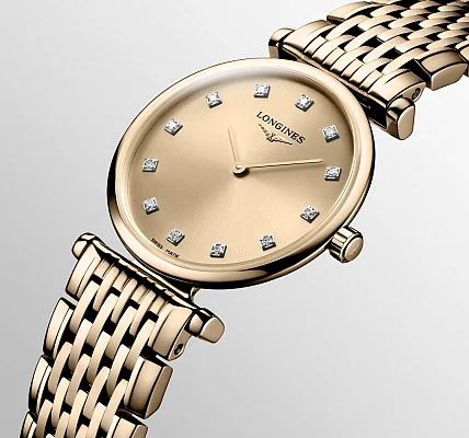 Longines La Grande Classique Lady Diamonds Rose Gold PVD L4.209.1.90.8