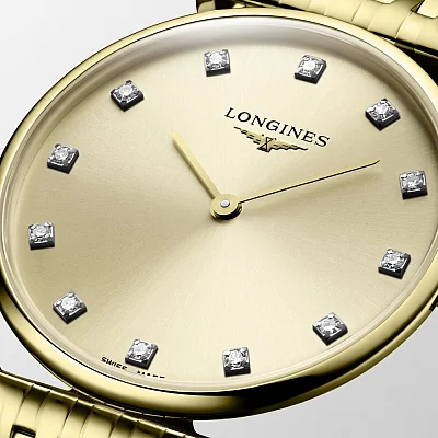 Longines La Grande Classique Lady Diamonds Yellow Gold PVD L4.512.2.37.8