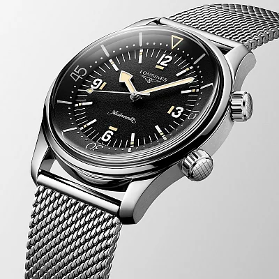 Longines Legend Diver 59 COSC Chronometer Mesh Set L3.795.4.59.9