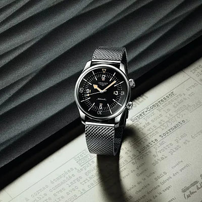 Longines Legend Diver 59 COSC Chronometer Mesh Set L3.795.4.59.9