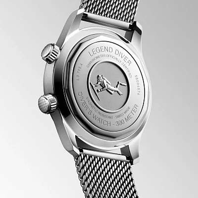 Longines Legend Diver 59 COSC Chronometer Mesh Set L3.795.4.59.9