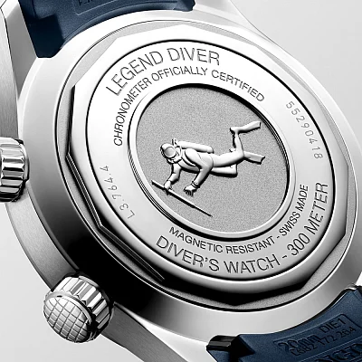 Longines Legend Diver Watch 39 Jubilee Chronometer Blue Dial L3.764.4.90.9