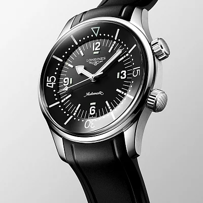 Longines Legend Diver Watch 39 Jubilee Chronometer Blue Dial L3.764.4.50.9