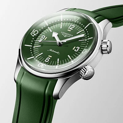 Longines Legend Diver Watch 39 Jubilee Chronometer Green Dial L3.764.4.06.9