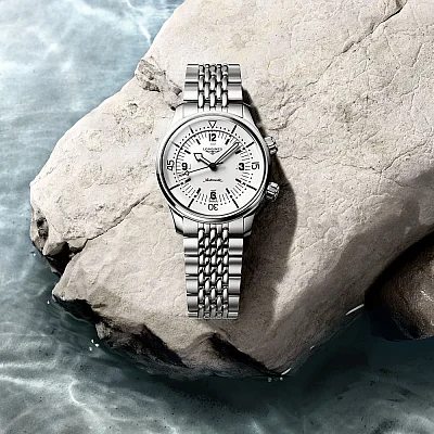 Longines Legend Diver Watch 39 Jubilee Chronometer White Dial L3.764.4.16.6
