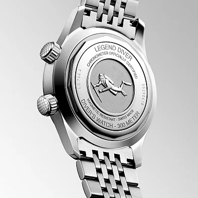 Longines Legend Diver Watch 39 Jubilee Chronometer White Dial L3.764.4.16.6