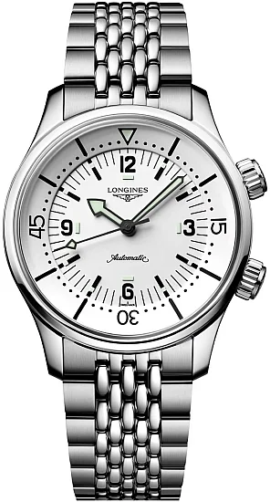 Longines Legend Diver Watch 39 Jubilee Chronometer White Dial L37644166