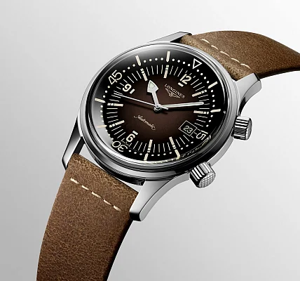 Longines Legend Diver Watch 42 Brown L3.774.4.60.2