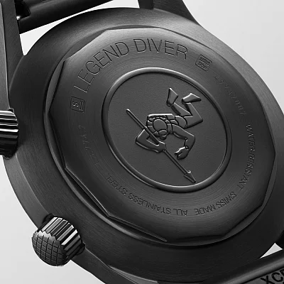 Longines Legend Diver Watch 42 Black PVD L3.774.2.50.9
