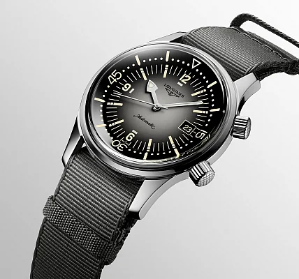 Longines Legend Diver Watch 42 Grey L3.774.4.70.2