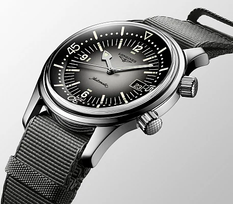 Longines Legend Diver Watch 42 Grey L3.774.4.70.2