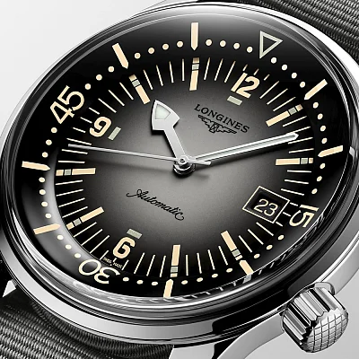 Longines Legend Diver Watch 42 Grey L3.774.4.70.2